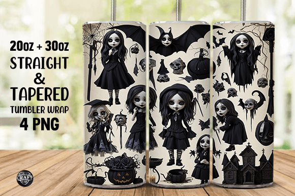 A Gothic Halloween Tumbler Wrap: A Brand Designer's Review