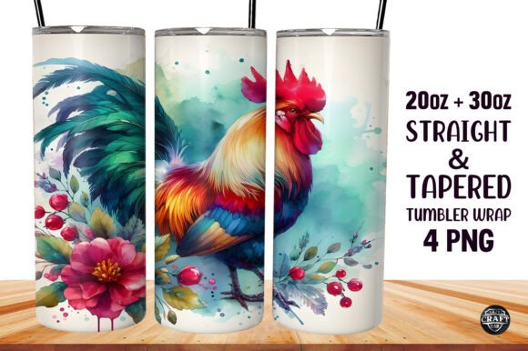 A Practical Review of a Watercolor Cock Tumbler Wrap Graphic