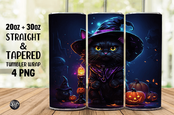 A Review of Halloween Black Cat Tumbler Graphics for Blog Design