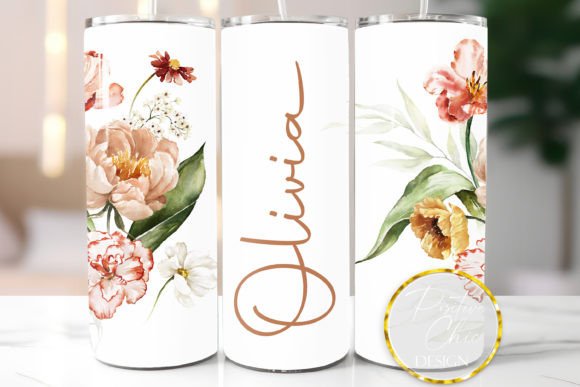 A Tumbler Wrap Design for Custom Branding Graphics