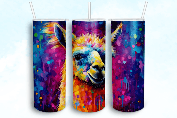 Alcohol Ink Llama Tumbler Craft Graphics Review