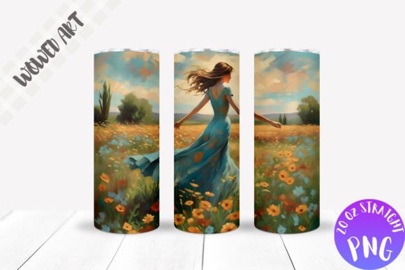 Crafting Review: Watercolor Girl Tumbler Wrap Graphics