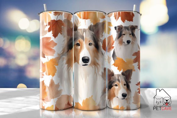 Elevating Crafts and Graphics with a Rough Collie Tumbler Wrap
