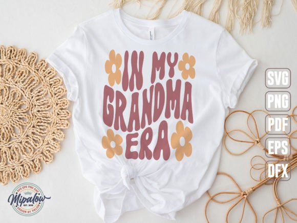 Groovy Wavy Text Graphics for Your Grandma Era Collection