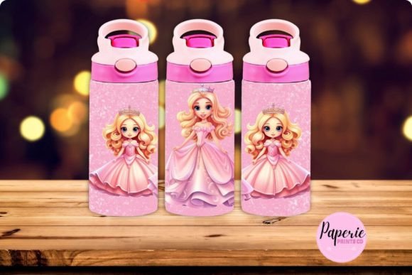 Princess Tumbler Graphics: A Pink Design for Tumbler Wraps