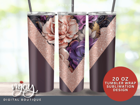 Purple Glam Graphics for Craft-Based Content