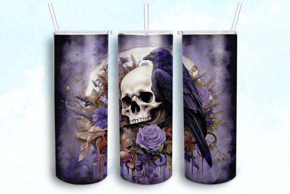 Raven Watercolor Skull PNG: A Crafts & Graphics Review