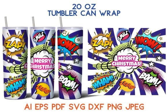 Reviewing a Holiday Graphic: 20 Oz Tumbler Merry Christmas Comics