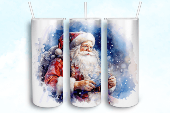 Santa Claus Tumbler Sublimation: Graphics & Crafts