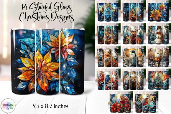 Stained Glass Christmas Graphics & Tumbler Wraps Review